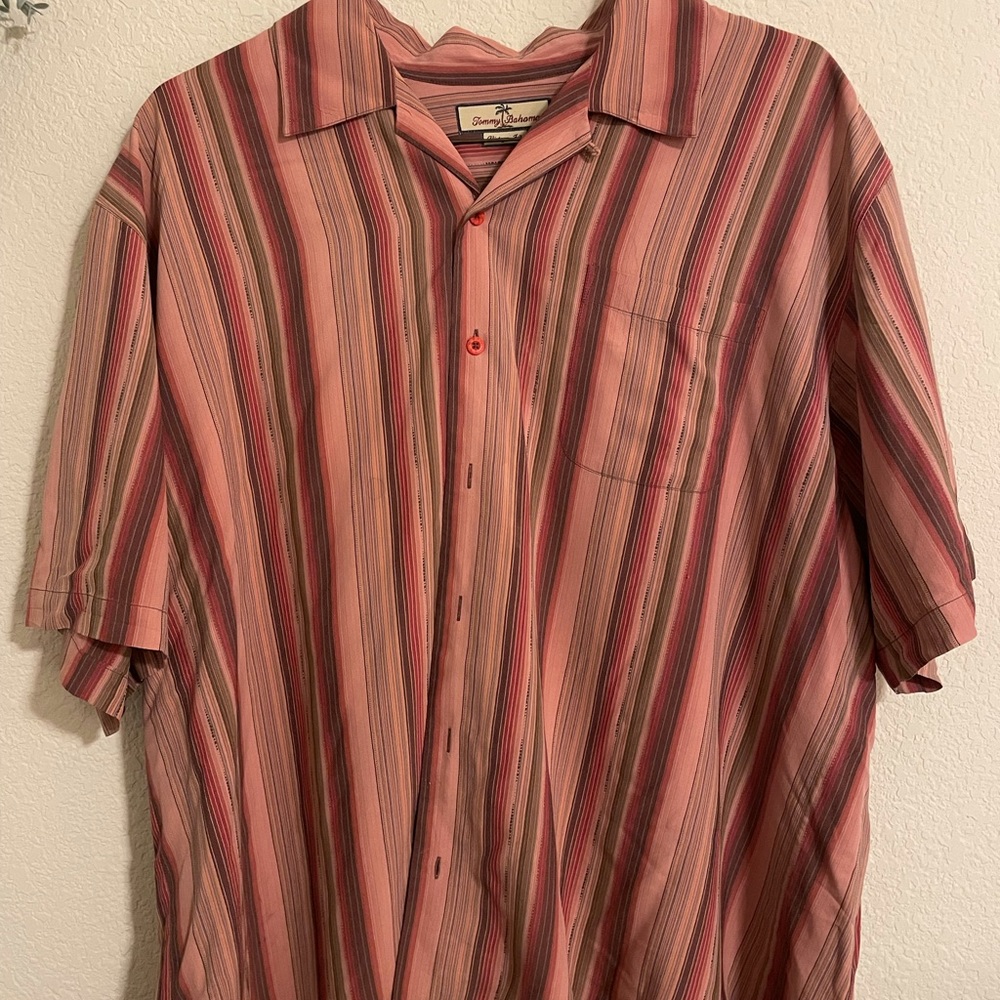 Pink & Brown Tommy Bahama Button Down